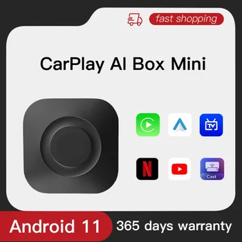 Carplay Ai Box Mini TV Box 2023 Новый беспроводной ключ Carplay для Android Auto Adapter с Netflix И YouTube Android 11