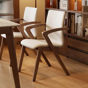 Стол Со спинкой, Салонные Обеденные стулья, Офисные дизайнерские обеденные стулья из современного дерева, мебель для отеля Nordic Silla Gamer YX50DC