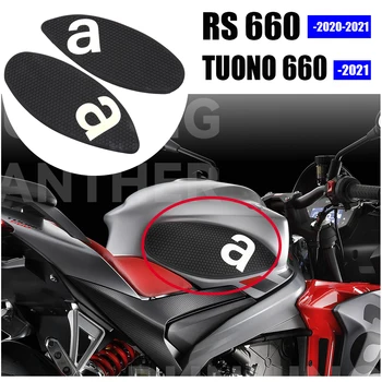 Наклейки для мотоциклов, Наклейки На Топливный Бак, Защитные Накладки, Комплект Черных Украшений, Подходят Для Aprilia RS 660 RS660 TUONO 660 2020 - 2021
