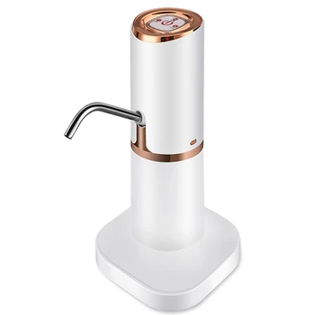 Лучшие предложения Дозатор водяного насоса Насос для бутылки с водой Мини-электрический насос для воды с бочкой Зарядка через USB Автоматический Переносной Переключатель бутылок