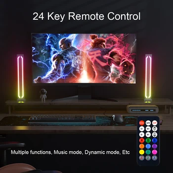 RGB LED Smart light приложение для голосового управления цветовой атмосферой Компьютерная игра звукосниматель света украшение рабочего стола Фон лампы