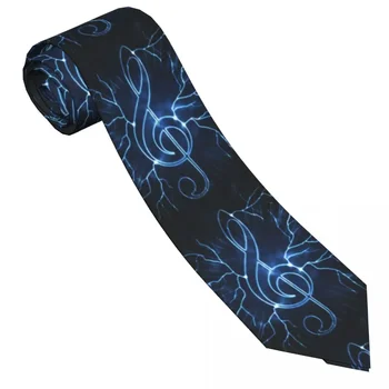 Классический галстук для мужчин, шелковые мужские галстуки для свадьбы, деловой галстук для взрослых, повседневный галстук с музыкальными нотами