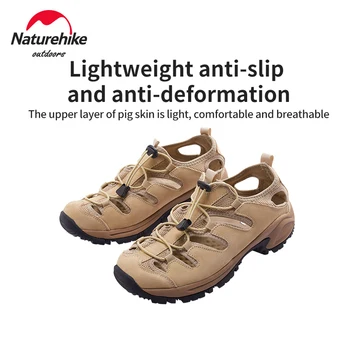 Мужские уличные сандалии Naturehike, нескользящая дышащая походная обувь wading creek, летняя походная уличная обувь из сетчатого материала