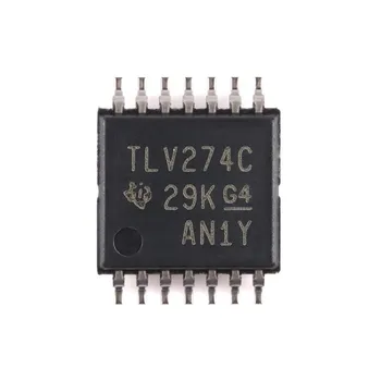 10 шт./лот Операционные усилители TLV274CPWR TSSOP-14 TLV274C - Операционные усилители 3 МГц R/R Операционный усилитель Рабочая температура:- 40 C-+ 125 C