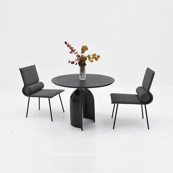 Современный простой обеденный стул с дуговой подушкой, дизайнерский стул для семейного отдыха, креативный стул для отдыха, модный дом