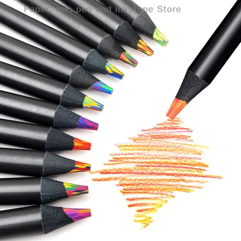 1 шт. 8-цветной художественный рисунок Цветной эскиз Случайный градиент Гигантский цветной карандаш