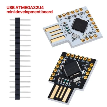 USB ATMEGA32U4 Mini Development Board Модуль виртуальной клавиатуры Плата расширения Микроконтроллер DC5V I2C Аксессуар UART