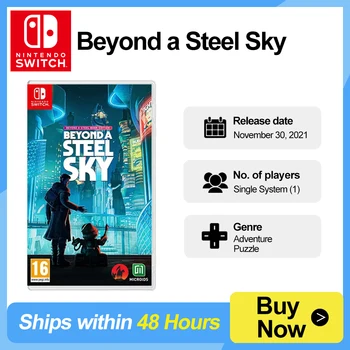 Игра BEYOND A STEEL SKY для Nintendo Switch на 100% является официальной оригинальной физической карточной игрой приключенческого жанра для Switch OLED Lite