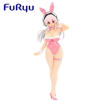 В наличии Подлинная оригинальная аниме-фигурка FuRyu Super Sonico Bunny Girl из ПВХ 30 см, коллекционная модель, кукольный орнамент, игрушки, подарки