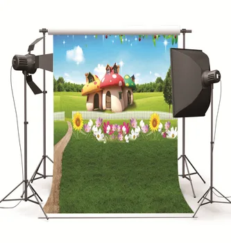 Фон для фотосъемки для детской фотостудии, детской свадьбы, весенних цветов, дома, фотографического фона для фотосъемки
