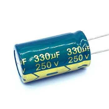 30 шт./лот высокочастотный низкоомный алюминиевый электролитический конденсатор 250 В 330 мкФ размером 18*30 330 мкФ 20%