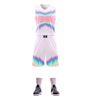 Комплект баскетбольной формы, мужская и женская одежда, детский трикотажный жилет, форма для тренировок студенческой баскетбольной команды 7705