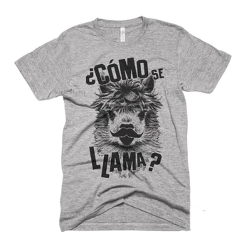 Рубашка Como Se с ламой, Забавная Испанская рубашка с ламой, Рубашки с животными, Подарки, рубашка из Альпаки, Детские футболки