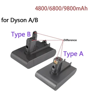 Dyson22.2V8800mAh Подходит для литий-ионных вакуумных аккумуляторов типа A или B для DC35, DC45, DC31, DC34, DC44, DC31 Animal, DC35 Animal и 8,8 Ач