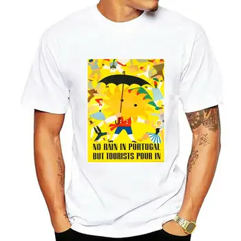 Мужская футболка, винтажный туристический плакат, футболка с Португалией, женская футболка