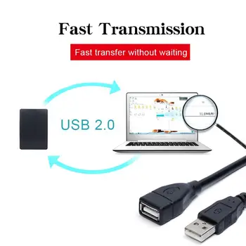 Удлинитель кабеля USB 2.0 Шнур Провода Кабели для передачи данных Высокоскоростной удлинитель данных для монитора проектора мыши S