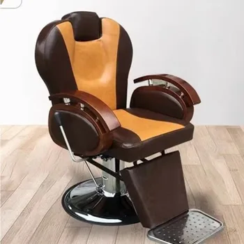 Эстетичные металлические парикмахерские кресла, Винтажная красота, Удобное оборудование для откидывания, парикмахерские кресла, мебель для бара Sillas De Barberia