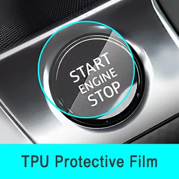 Кнопка запуска и остановки автомобиля Наклейка из защитной пленки для Ford Focus Mk4 2019 2020 2021 ST Line