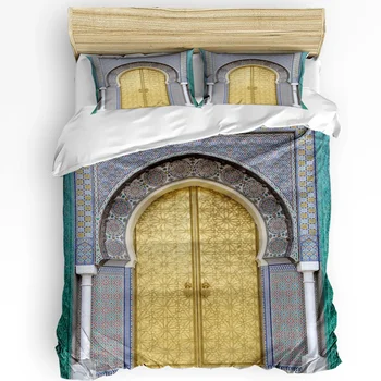 Пододеяльник Moroccan Door, комплект постельного белья на двоих, домашний текстиль, пододеяльник, наволочки, комплект постельного белья для спальни (без простыни)