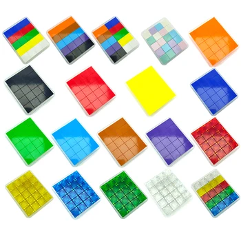 Магнитный строительный блок, куб, учебные пособия по математике, притягивающие магниты, геометрический квадрат для детей 20 шт./компл.