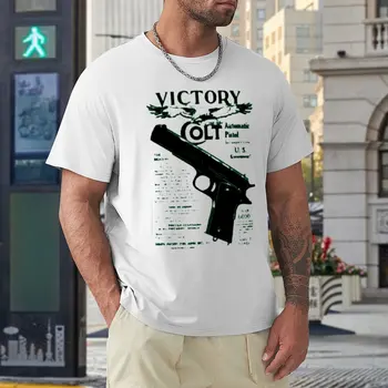 Футболка Battlefield Model 1911 Пистолет 1911 Полуавтоматический пистолет, винтажная футболка, Свежая кампания, Саркастический досуг, Размер Eur