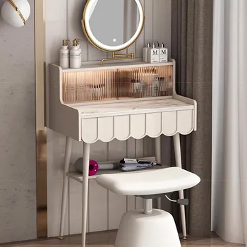 Узкий Современный Минималистичный Туалетный столик для девочек, Белое Маленькое Зеркало, Туалетный столик для спальни, Мебель Tocador Maquillaje