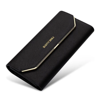 Оригинальный женский кошелек из натуральной кожи Роскошные дизайнерские женские кошельки Длинный клатч RFID Кошельки Женская сумка-визитница