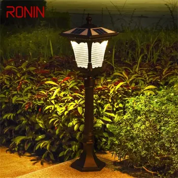 Уличные фонари для газона RONIN, солнечная Ретро-коричневая садовая лампа, светодиодная Водонепроницаемая IP65, украшение для дома, для дуплекса