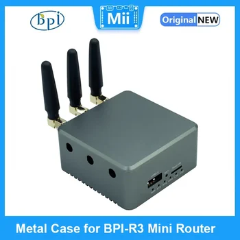 Металлический корпус для мини-роутера Banana Pi BPI-R3, демонстрационная плата с Wi-Fi антенной