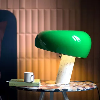 Дизайнерские настольные лампы светодиодный Мраморный светильник креативная грибовидная лампа Бытовой ночник Прикроватная тумбочка для спальни Декоративная лампа для чтения книг
