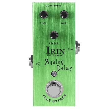 Гитарный эффектор IRIN, аналоговый эффектор задержки электрогитары, профессиональный одноблочный эффектор Chorus, матовый Светло-зеленый