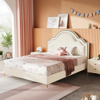Роскошные односпальные Детские кровати для девочек, Минималистичные Современные Детские кровати для хранения, Деревянная милая домашняя мебель Cortex Cama Infantil WZ50CB